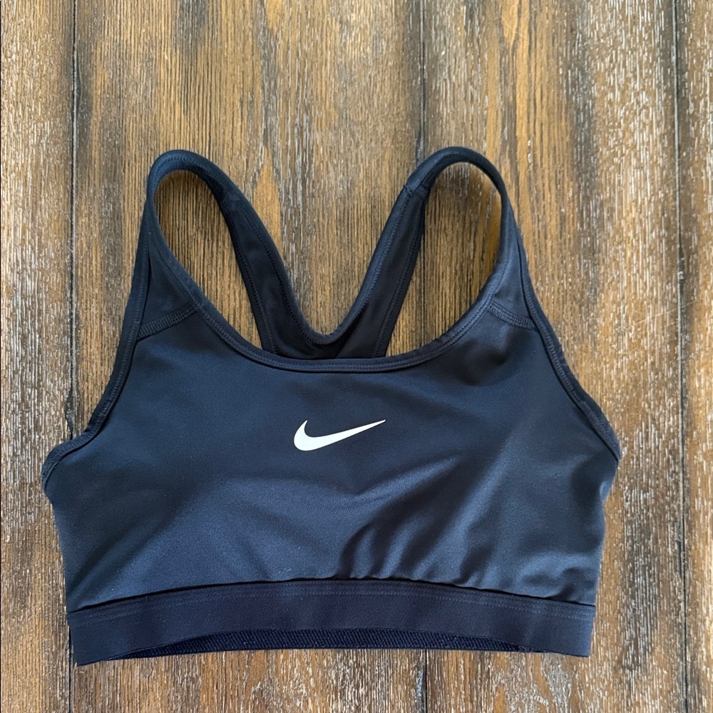 Nike Dri-Fit Women's Racerback Black Sports Bra Size S